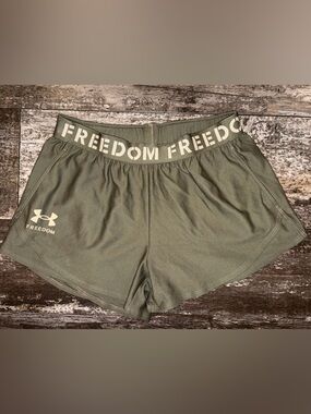Under Armour Women’s Freedom Olive Athletic Shorts